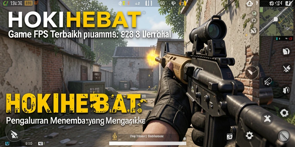 Gameplay HOKIHEBAT yang mendebarkan di arena tempur FPS.